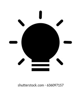 bulb light isolated icon