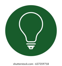 bulb light isolated icon