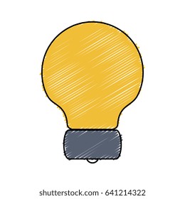 bulb light isolated icon