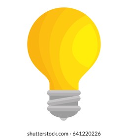 bulb light isolated icon