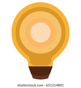 bulb light isolated icon