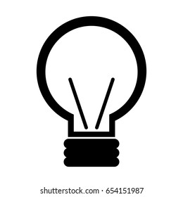 bulb light isolated icon