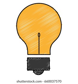 bulb light isolated icon