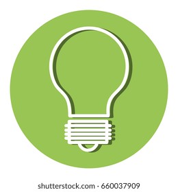 bulb light isolated icon