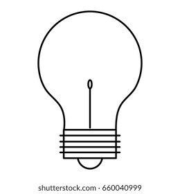 bulb light isolated icon
