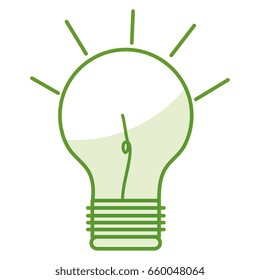 bulb light isolated icon