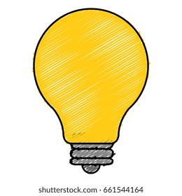 bulb light isolated icon