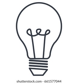 bulb light isolated icon