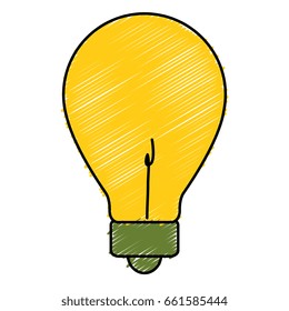 bulb light isolated icon