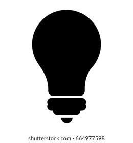 bulb light isolated icon