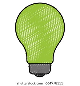 bulb light isolated icon