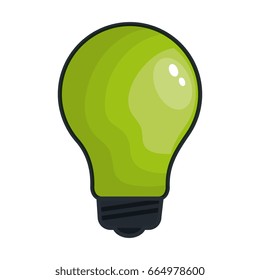 bulb light isolated icon