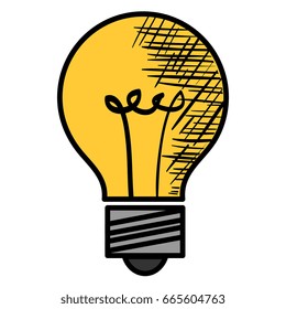 bulb light isolated icon