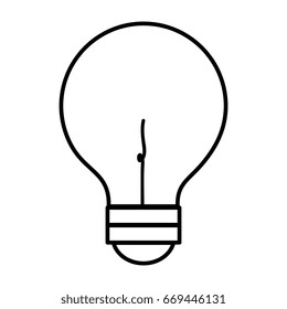 bulb light isolated icon