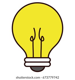 bulb light isolated icon