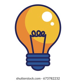 bulb light isolated icon