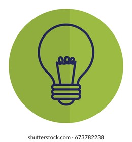bulb light isolated icon