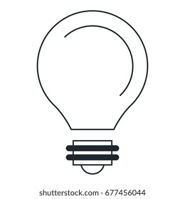bulb light isolated icon