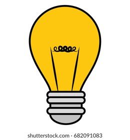 bulb light isolated icon