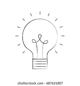 bulb light isolated icon