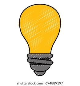 bulb light isolated icon