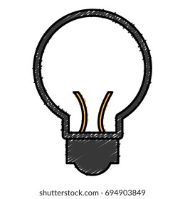 bulb light isolated icon