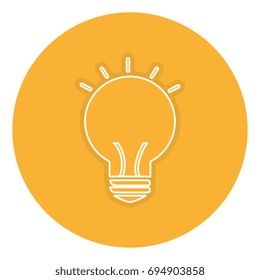 bulb light isolated icon