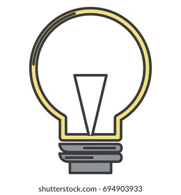 bulb light isolated icon