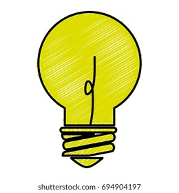 bulb light isolated icon