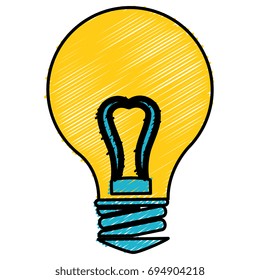 bulb light isolated icon