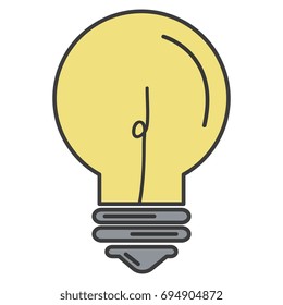 bulb light isolated icon