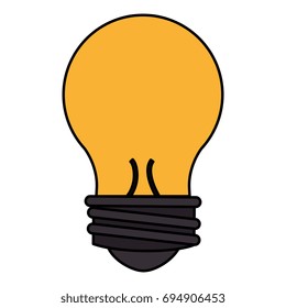 bulb light isolated icon