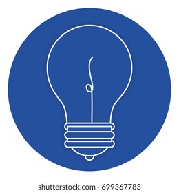 bulb light isolated icon