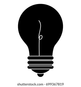 bulb light isolated icon