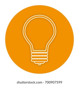 bulb light isolated icon