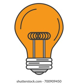 bulb light isolated icon