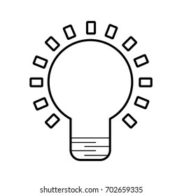 bulb light isolated icon