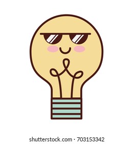 bulb light isolated icon