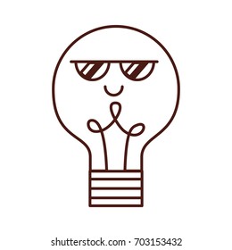 bulb light isolated icon