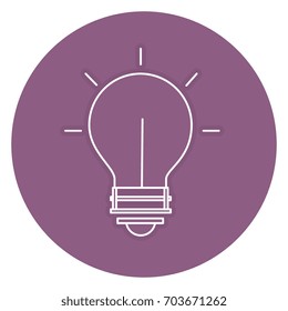 bulb light isolated icon