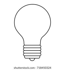 bulb light isolated icon