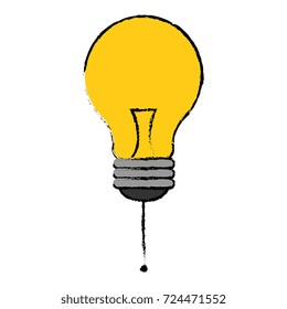 bulb light isolated icon