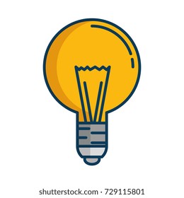bulb light isolated icon