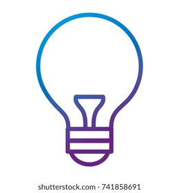 bulb light isolated icon