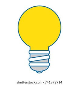 bulb light isolated icon