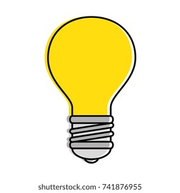 bulb light isolated icon