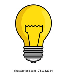 bulb light isolated icon