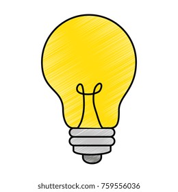 bulb light isolated icon