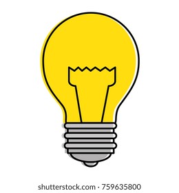 bulb light isolated icon