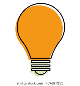 bulb light isolated icon